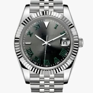 Covajust Gris Romain Vert — montre Cova Watches