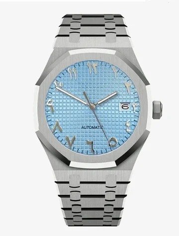covaoak bleu ciel arabe Montre Covaoak Bleu Ciel Arabe